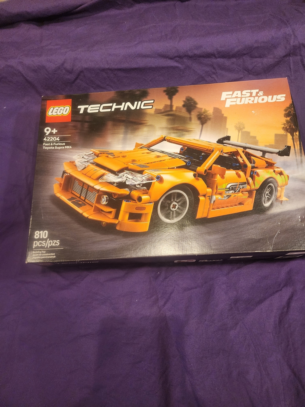 LEGO Technic Fast & Furious Orange Toyota Supra MK4 Building Set